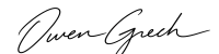 Elegant Owen Grech Signature